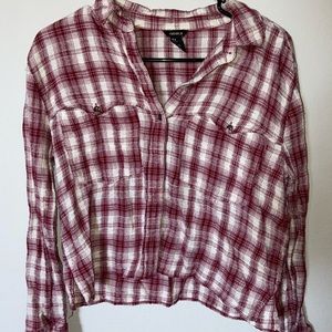 Forever 21 Cropped Flannel